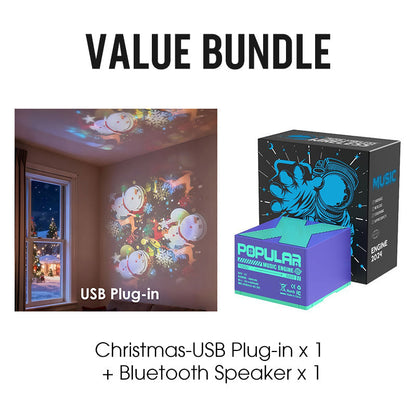 💖🎶Dynamic Rotating LED Projector Light