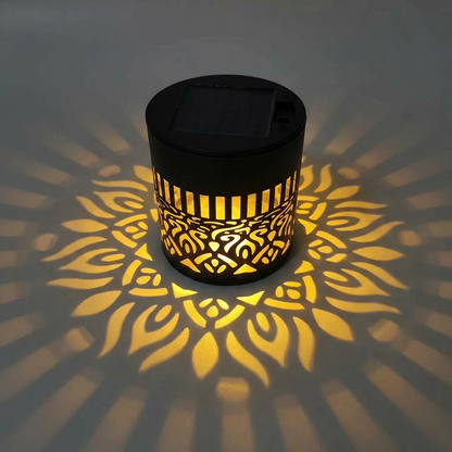 🌀 Limited Sale | Solar Mandala Wall Light – Outdoor Fence Projector Lamp for Patio & Backyard Decor