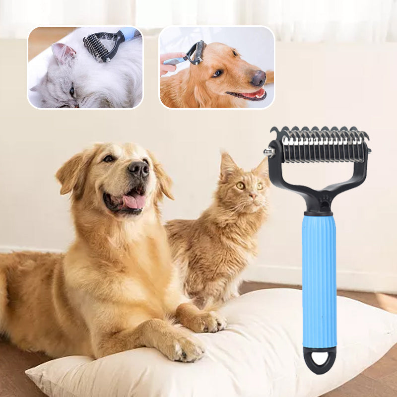 🐶 Nectavira® Double sided pet grooming brush