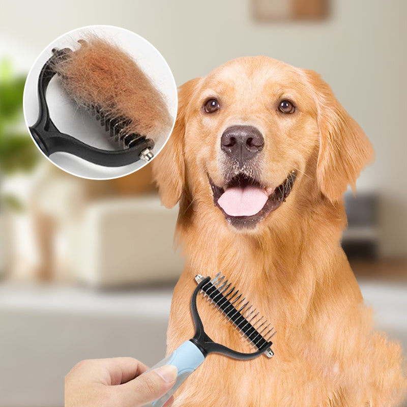🐶 Nectavira® Double sided pet grooming brush