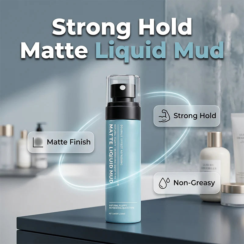 💨 Quick-Dry Matte Hair Styling Spray | Natural Volume & Strong Hold