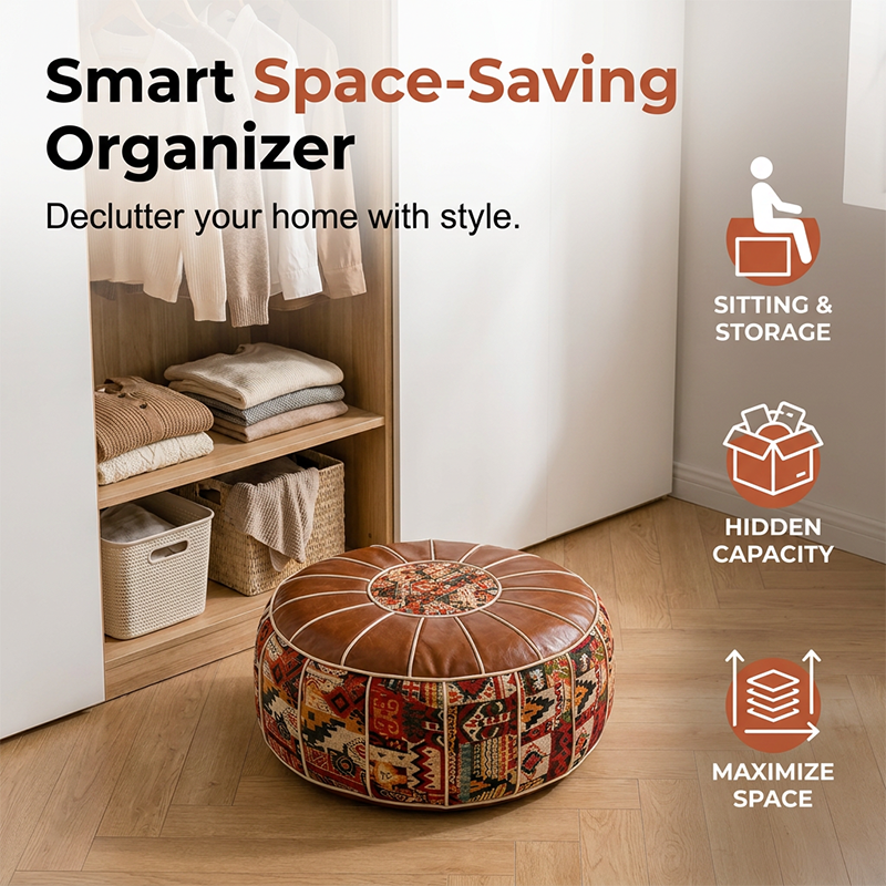 ⏳Offerta a tempo limitato⏰ Pouf contenitore multifunzionale