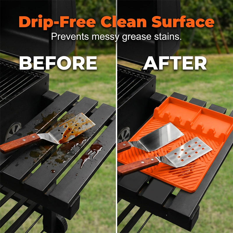 🧼Silicone Grill Mat for Side Shelf