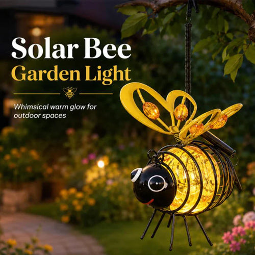 🐝 Hanging Bee-Shaped Solar Light – The Perfect Gift for Plant Lovers, Moms, or Anyone Who Loves to Smile ❤️