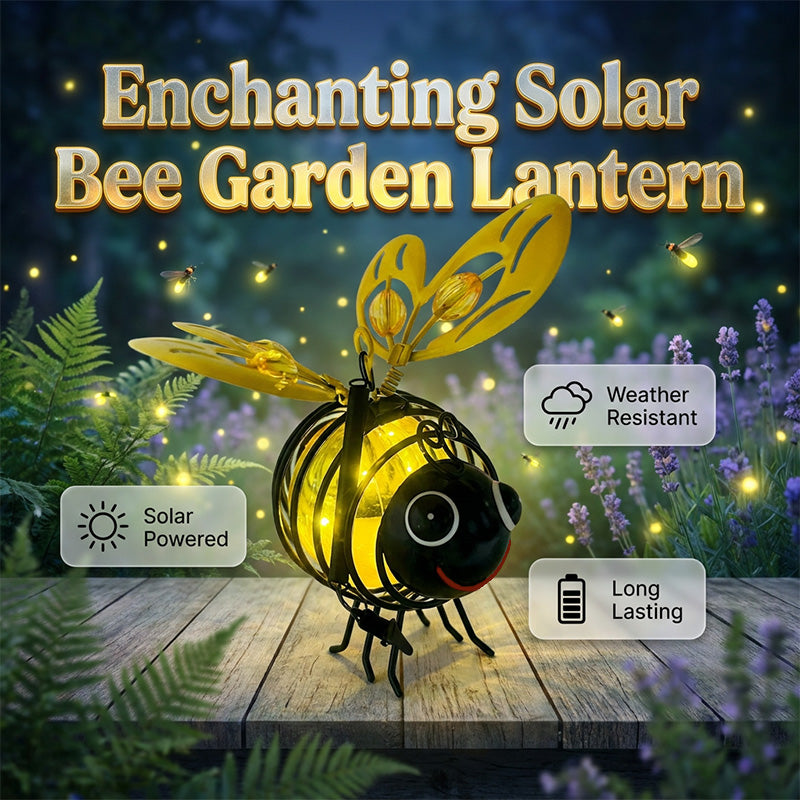 🐝 Hanging Bee-Shaped Solar Light – The Perfect Gift for Plant Lovers, Moms, or Anyone Who Loves to Smile ❤️