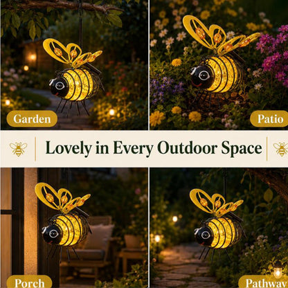🐝 Hanging Bee-Shaped Solar Light – The Perfect Gift for Plant Lovers, Moms, or Anyone Who Loves to Smile ❤️