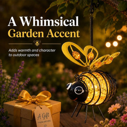 🐝 Hanging Bee-Shaped Solar Light – The Perfect Gift for Plant Lovers, Moms, or Anyone Who Loves to Smile ❤️