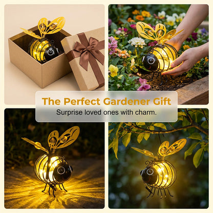 🐝 Hanging Bee-Shaped Solar Light – The Perfect Gift for Plant Lovers, Moms, or Anyone Who Loves to Smile ❤️