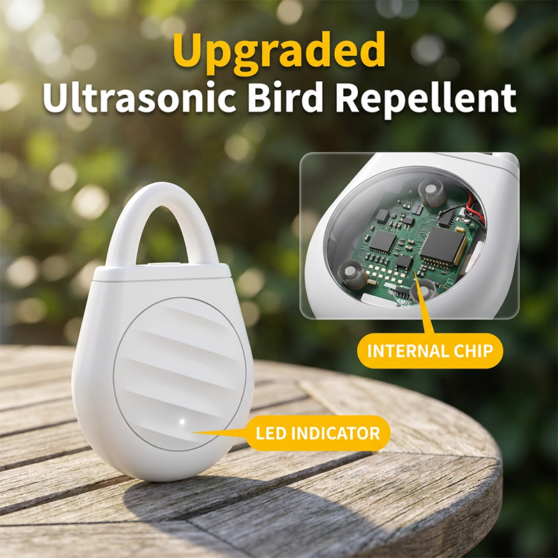 🐦 Say Goodbye to Birds, Bugs & Unwanted Pests with the Nectavira® Portable Ultrasonic Repeller Keychain!