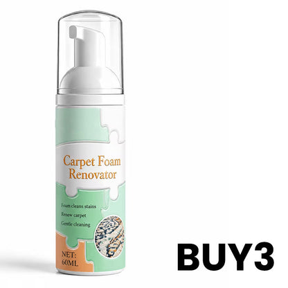 🧼 Nectavira® Waterless Carpet Foam Stain Remover – Lift Spots Fast with Cleaning Towel ✨