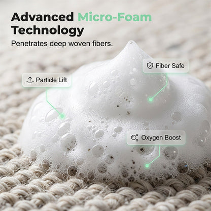 🧼 Nectavira® Waterless Carpet Foam Stain Remover – Lift Spots Fast with Cleaning Towel ✨