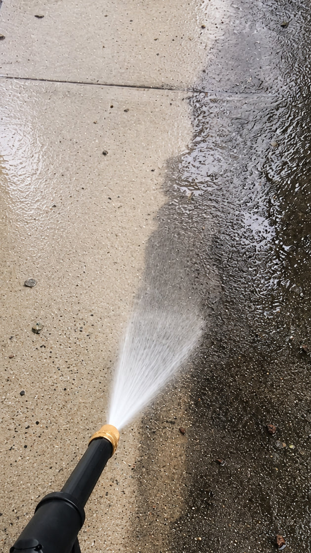 High pressure washer nozzle driveway cleaning review