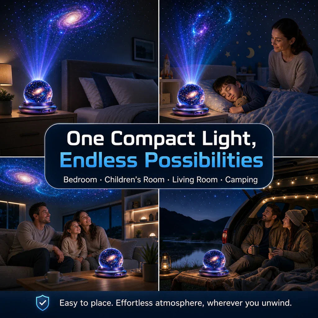 💓Official Store | 🌌Nectavira® 360° Smart Holographic Starry Sky Projector (HD Smart Dynamic 5D)